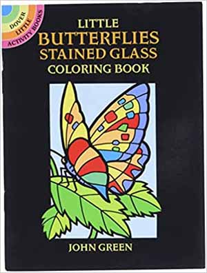 5- Little Butterflies Stained Glass Coloring Book